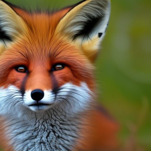 Pensive Fox Portrait: A Study in Animal Sadness
