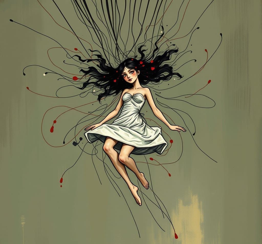 Dynamic Leap: Figurative Art Fusion