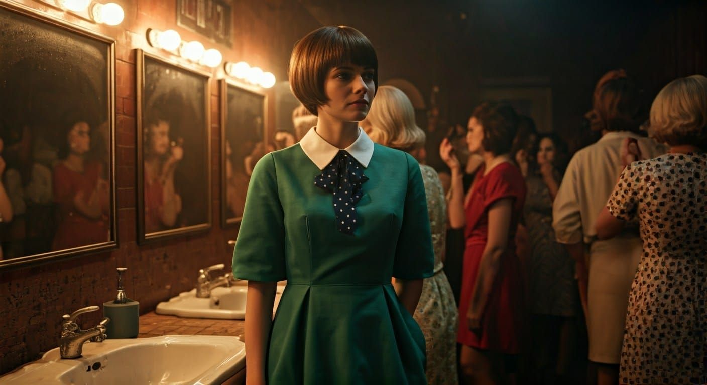 1960s Nightclub Scene in Cinematic Style