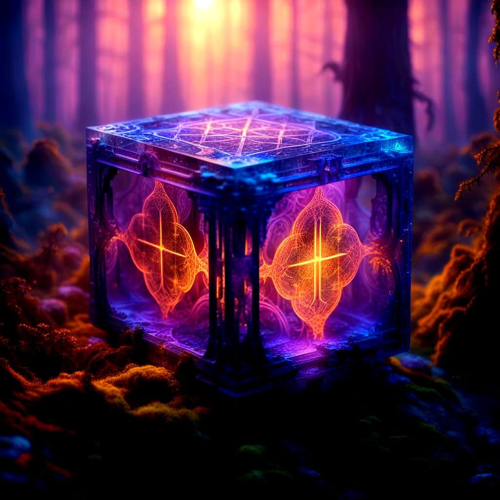Detailed Cube in Fantasy Concept Art