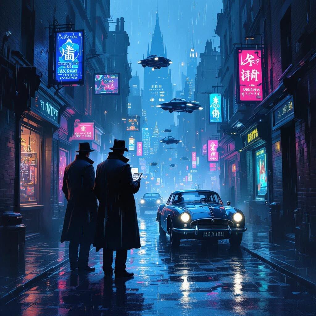 Sherlock Holmes Investigates Cyberpunk London Crime