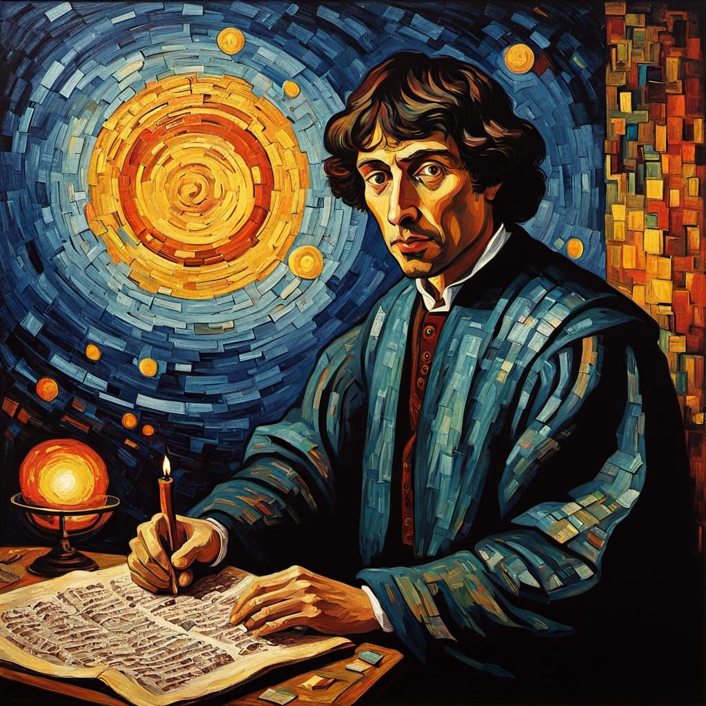 Renaissance Masterpiece: Copernicus in Celestial Study