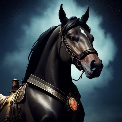 Steampunk Horse at Victorian Observatory