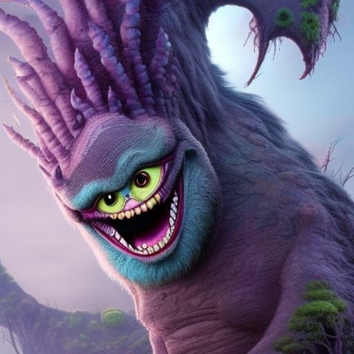 Friendly Psychedelic Monster in High Definition