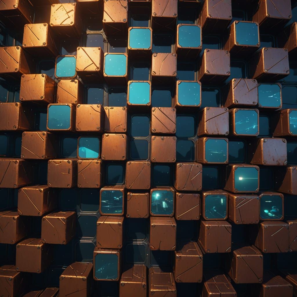 Luxurious Copper Bricks in a Futuristic Era