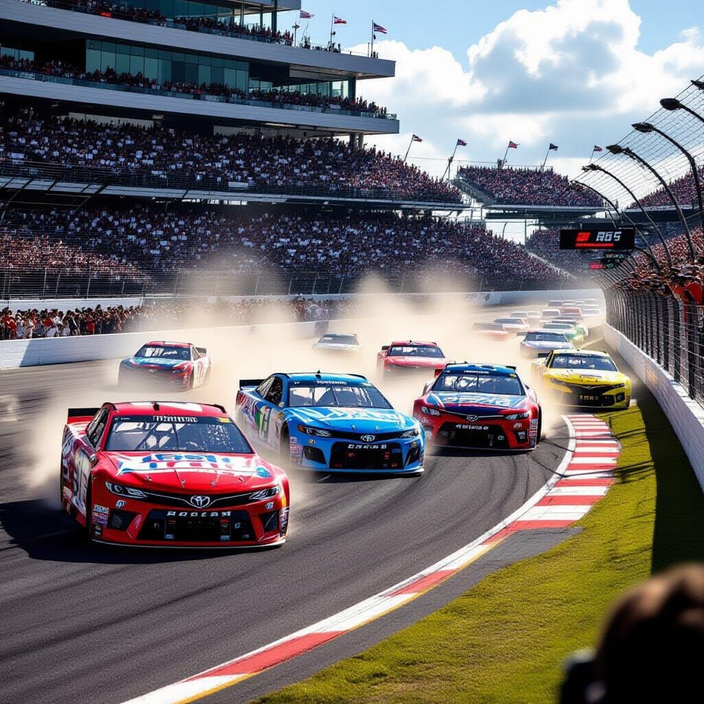 Daytona 500 Crash: Three Cars Escape Massive Wreck