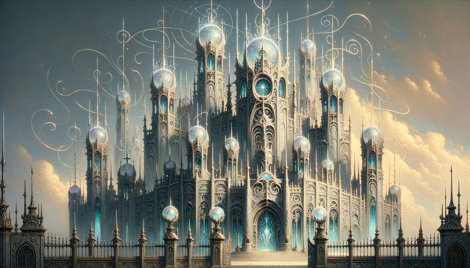 (Picture of a wizards manor fortress) The Oracle’s Respite, looms over Aramoria’s noble district, an architectural maste...