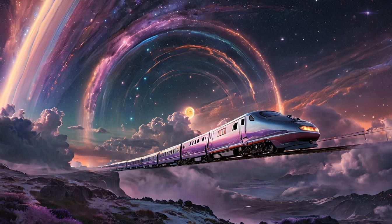 Cosmic Train on Saturn Rings: Holographic Astral Illustratio...