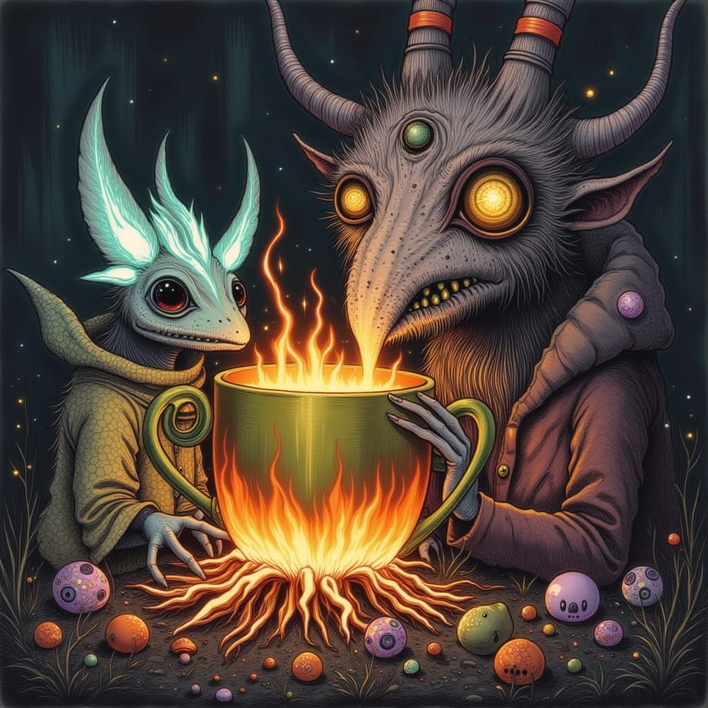 Simon the Sorcerer Brews Fiery Dragons in Enchanted Cup