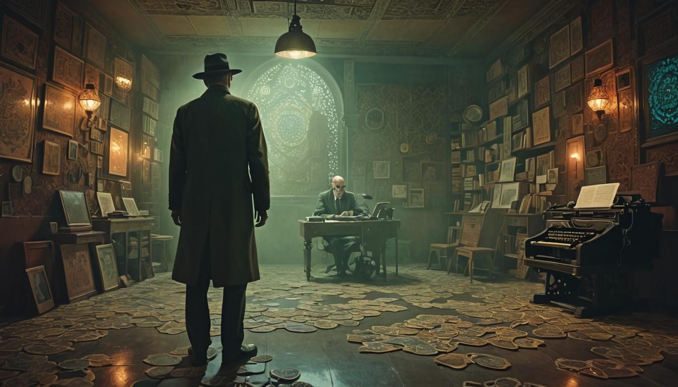 Burroughs in Morocco: Psychedelic Storybook Illustration