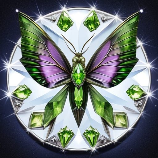 Swarovski Crystal Luna Moth Masterpiece