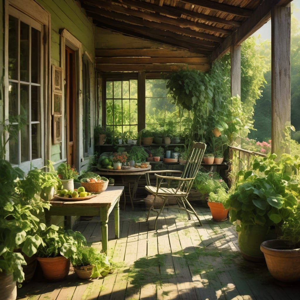 Warm Sunday Morning in a Rustic Idyll