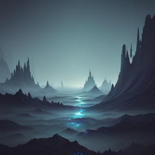 Dreamy Accident Scene with Glowing Tech