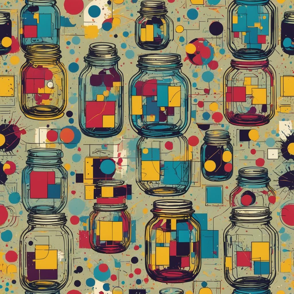 Class Jar in Pop Art Style