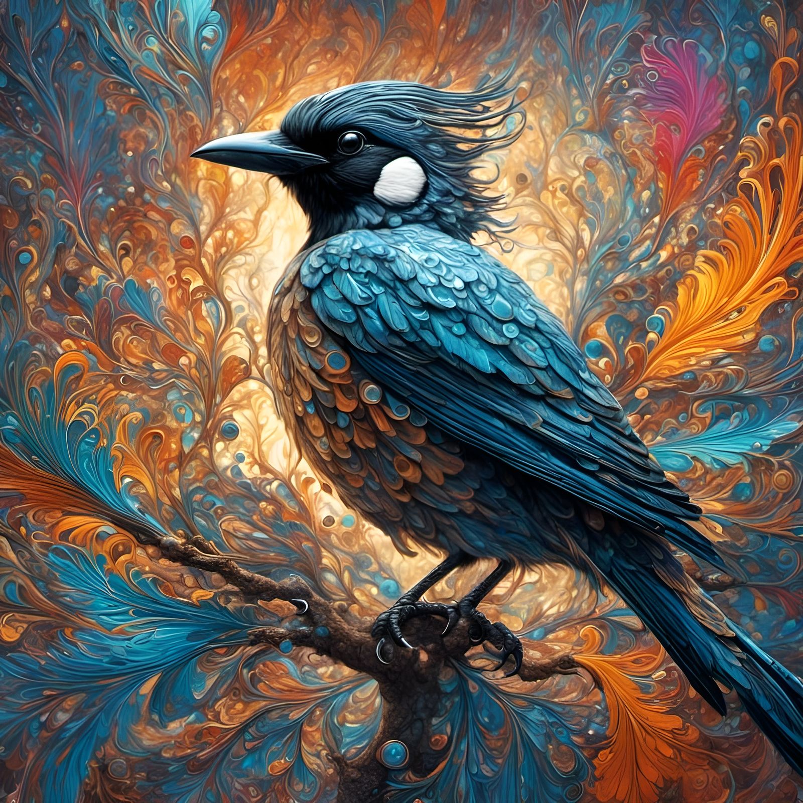 Chromatic Butcher Bird in Crystal Splash Art