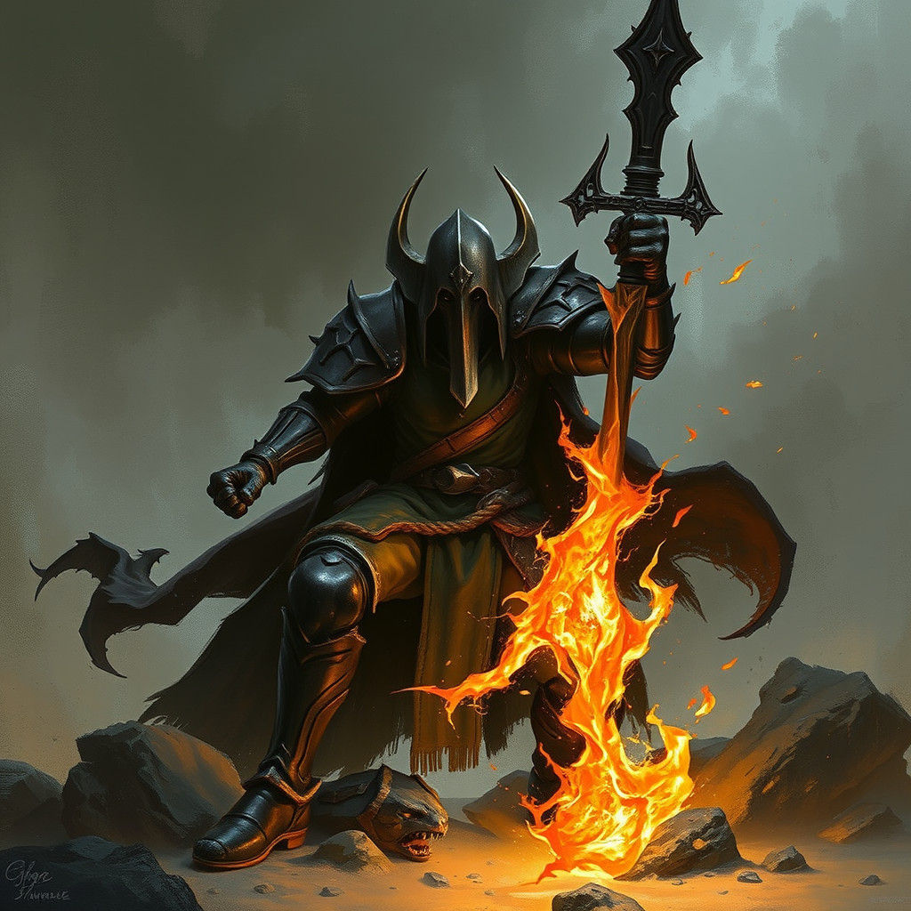 Sinister Medieval Iron Fist Art