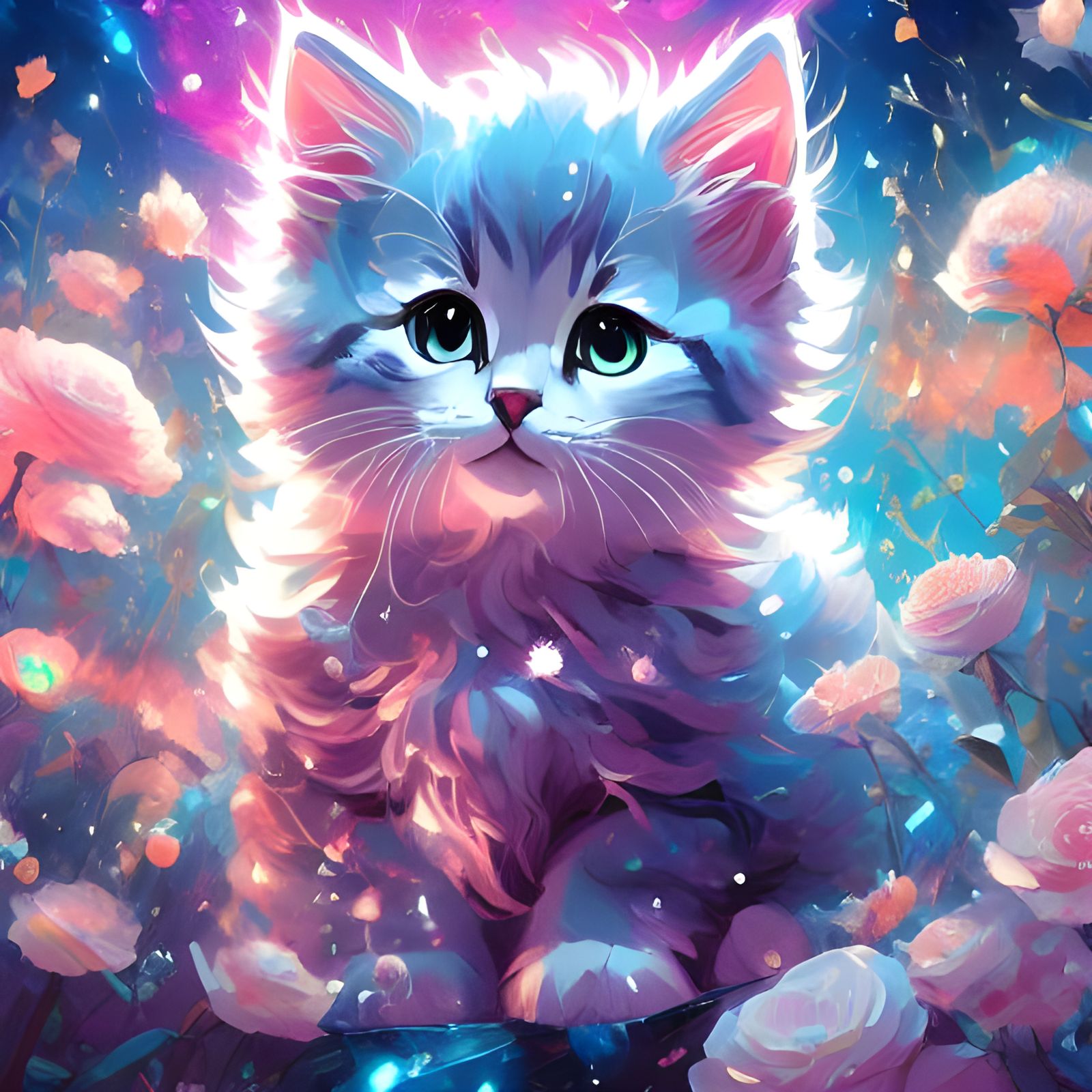 Adorable AI-Generated Kitten Image