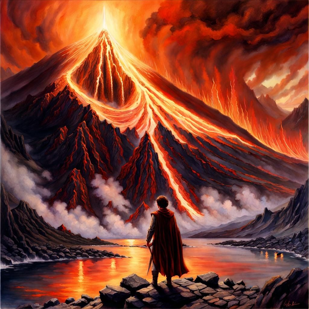 Frodo at Mount Doom