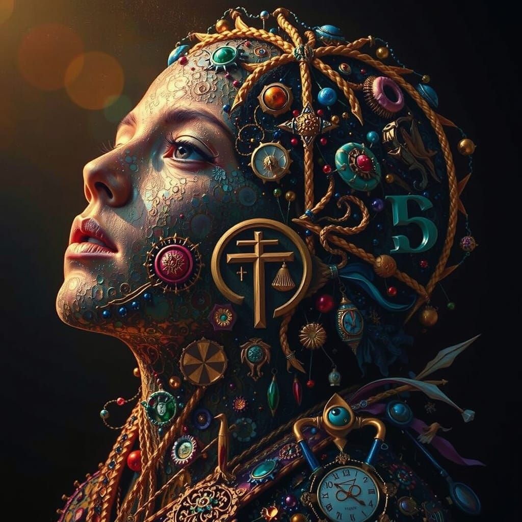 Masterpiece Painting of Beauty and Truth