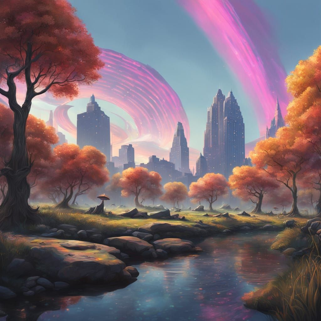 Ethereal Future Realm in Central Park