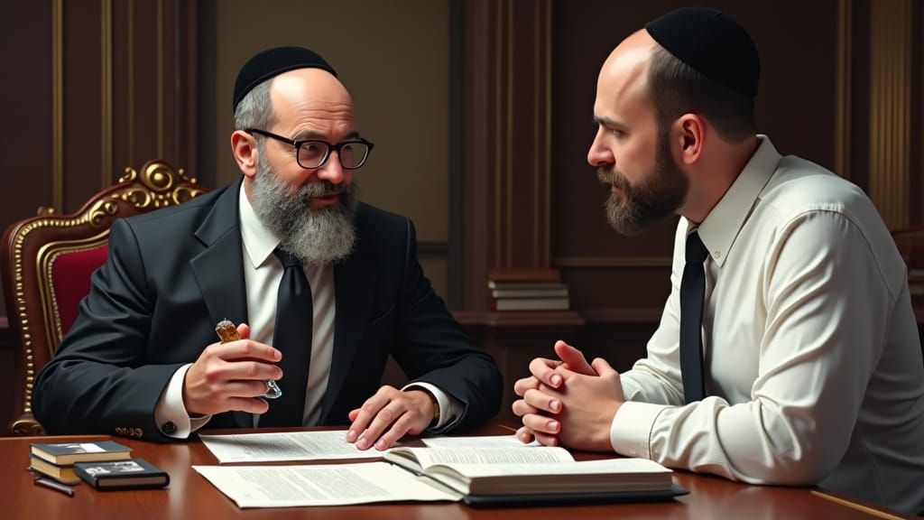 Mortgage Consultant in Traditional Jewish Attire