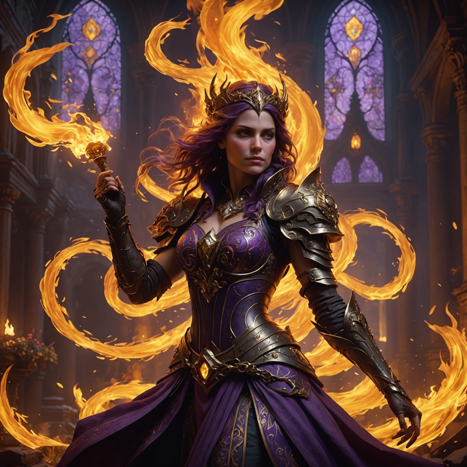 Hyperdetailed Fire Masterpiece in Dark Fantasy Style