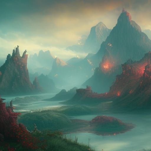 Fantastical Virginia Concept Art in Deep Color