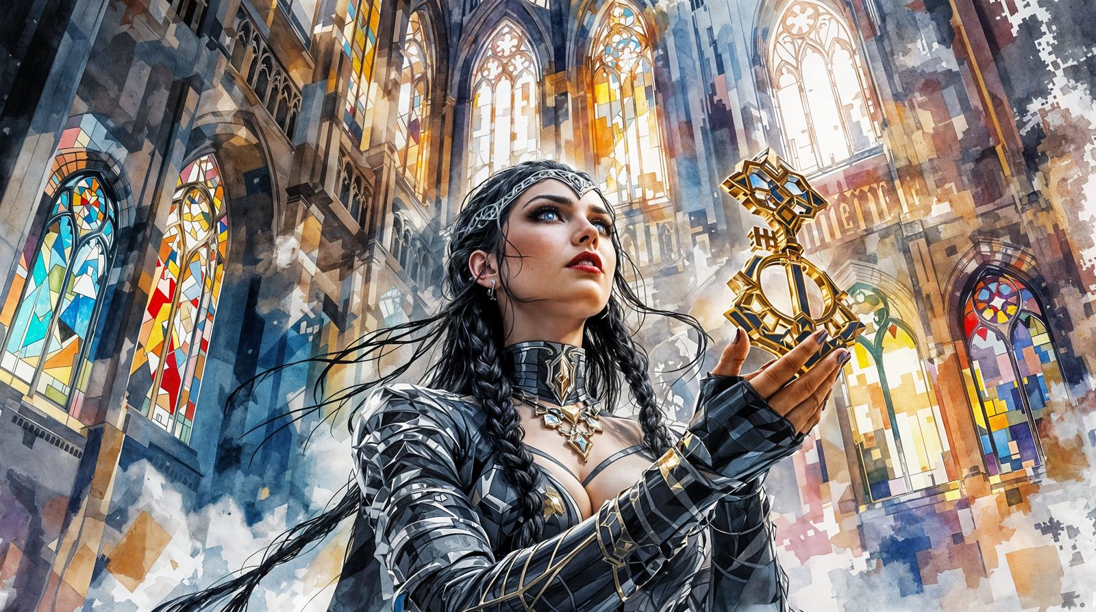 Gothic Ambition in Dark Comic Style