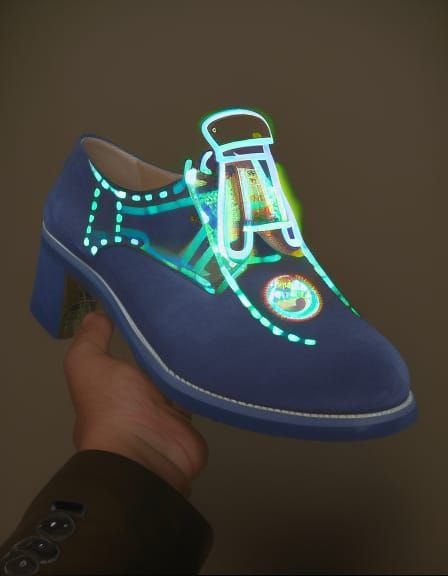 Dieselpunk Man and His Blue Suede Shoes