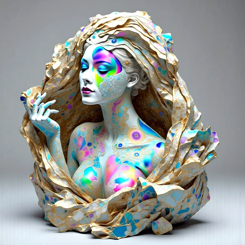 Ethereal Beauty in Iridescent Ceramics and Cellophane