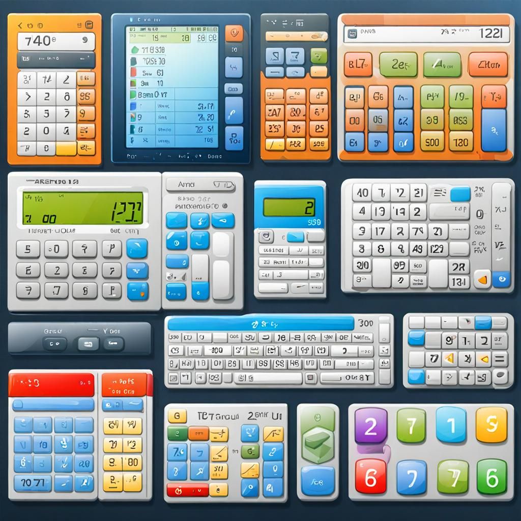 Detailed Frutiger Aero GUI with Nature Colors
