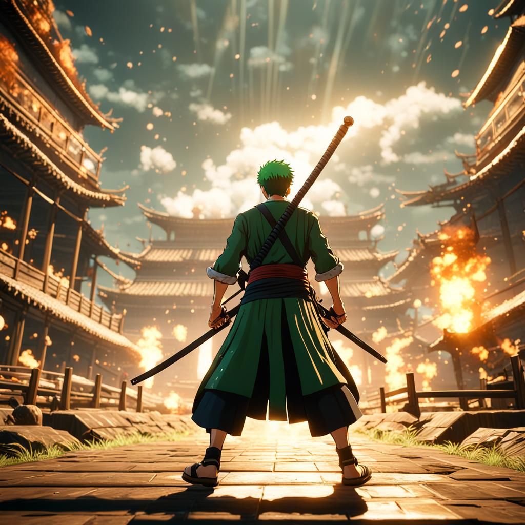 Roronoa Zoro in Epic 3D One Piece Battle