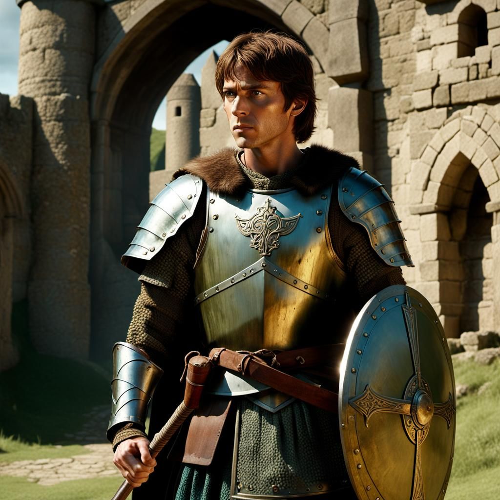 Anglo-Saxon Warrior Defends Besieged Fort