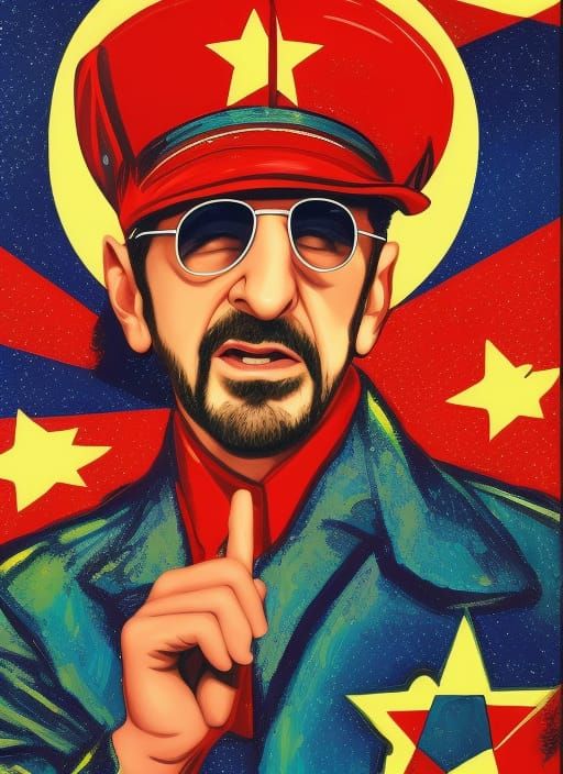 Ringo Starr propaganda art.