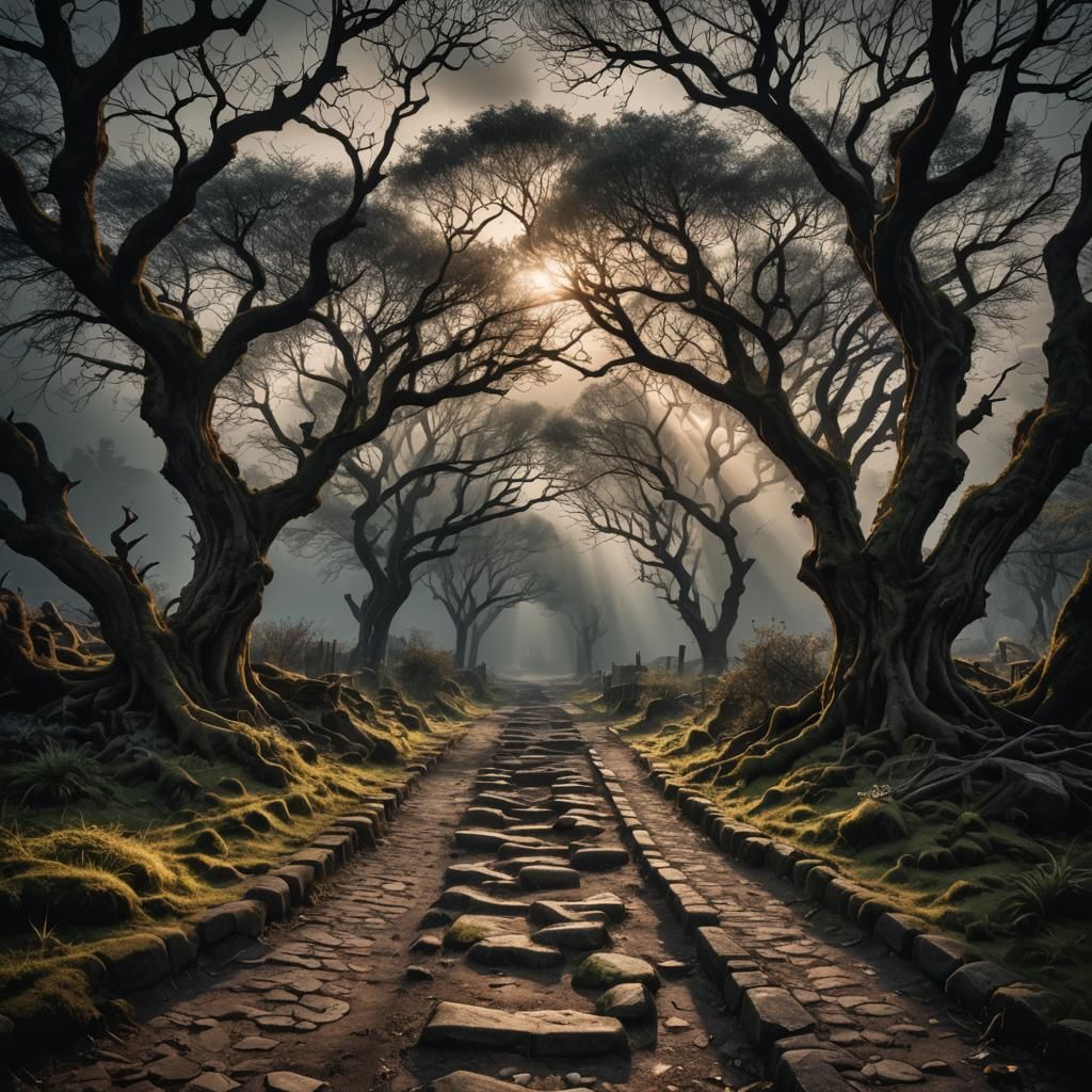 Soul's Journey to Enlightenment: Hyperrealistic Image