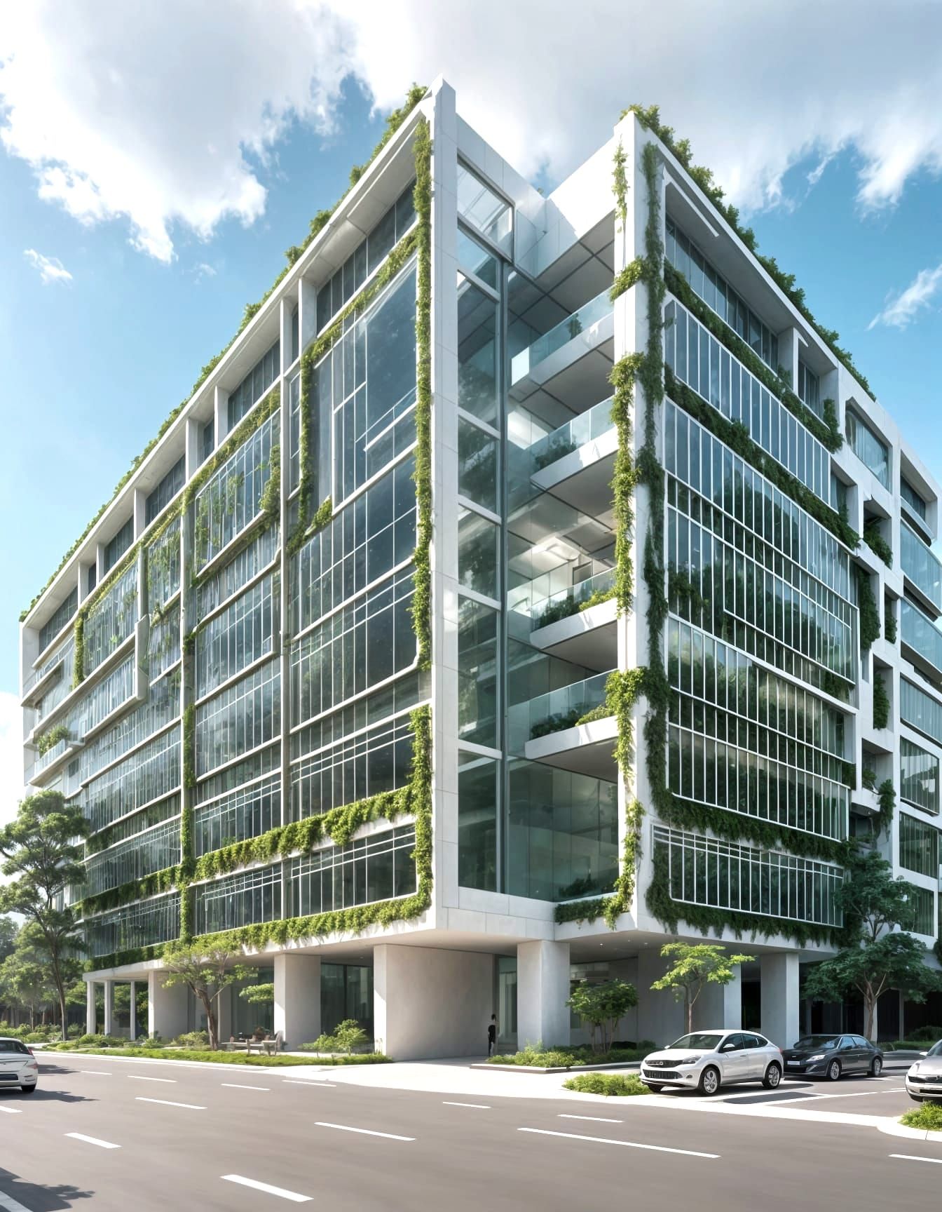 Sleek Futuristic Utopia Building