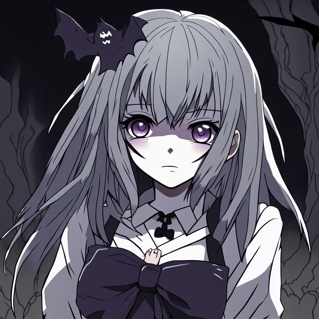 Halloween Anime Girl in Shonen Style