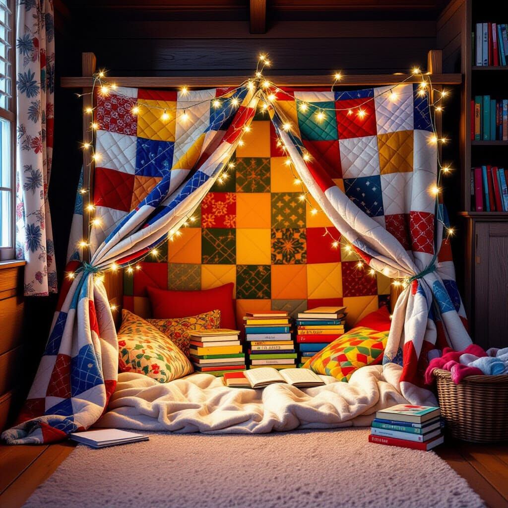 Cozy Blanket Fort Reading Nook