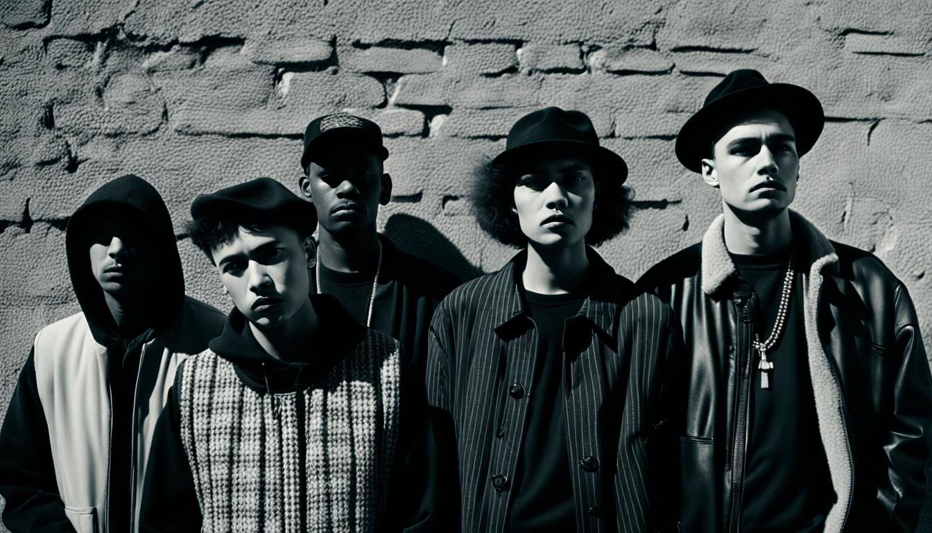 Gritty Urban Suspects in Analog Vaporwave Style