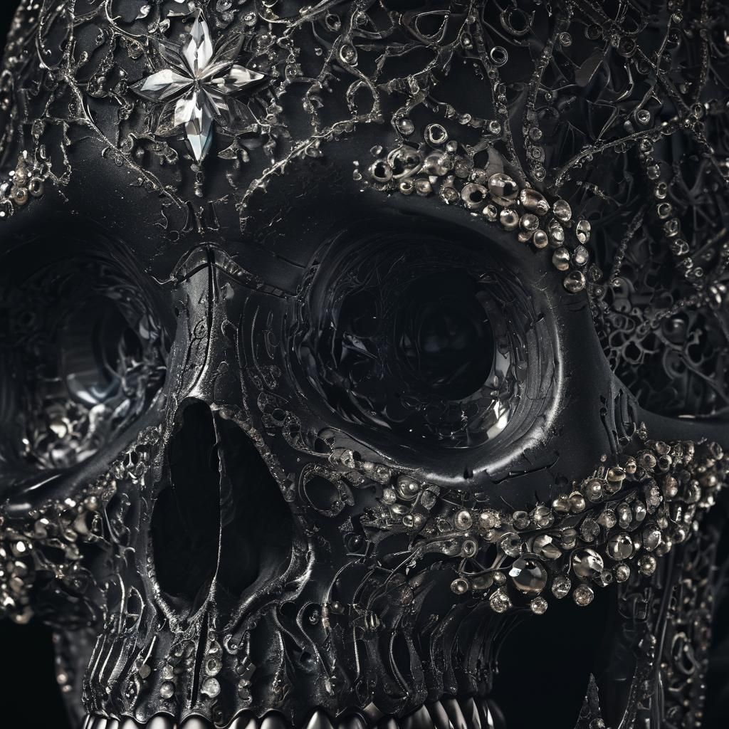 Diamond Skull: Gothic Glamor in Baroque Style