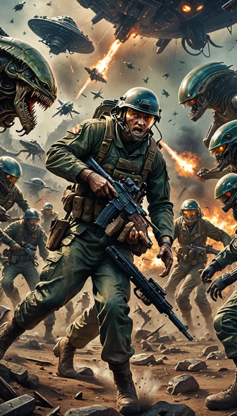 WWII Soldier in Epic Battle Against Aliens