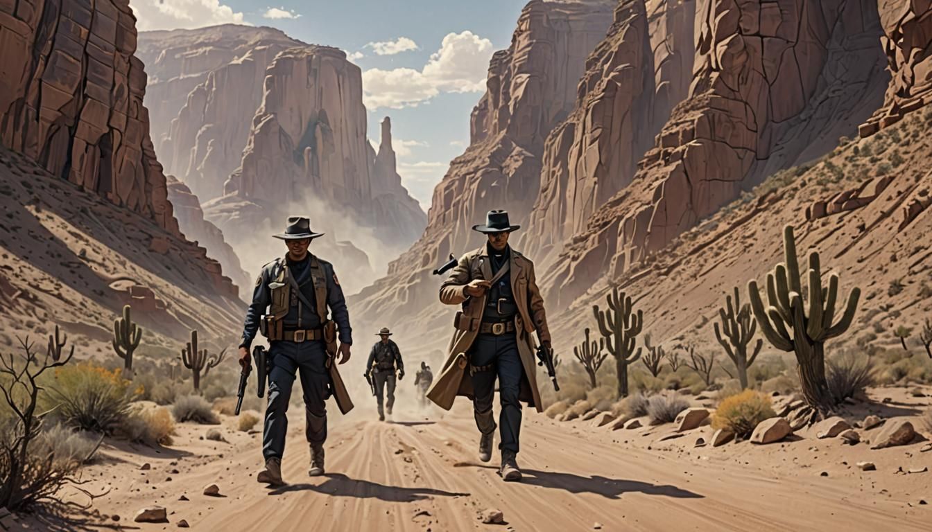 Gunslinger Ghost Confronts Military Police