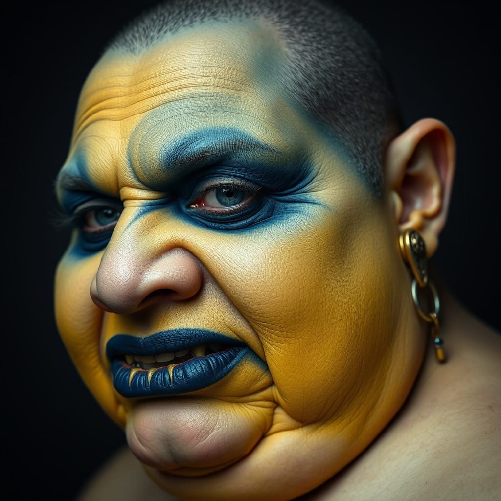 Avantgarde Makeup in Eerie, Bold, and Expressive Style