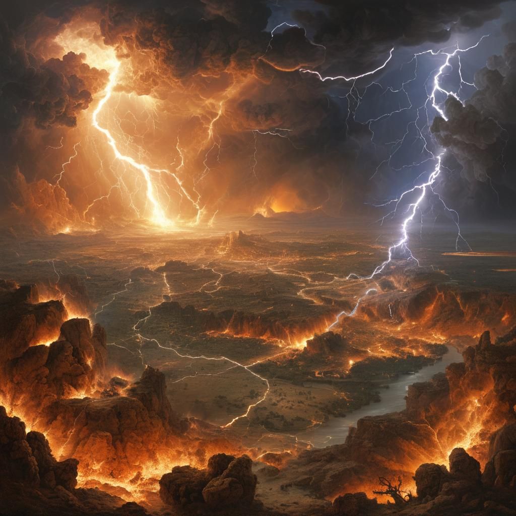 Wrath of God: Hyperdetailed Apollonian Landscape