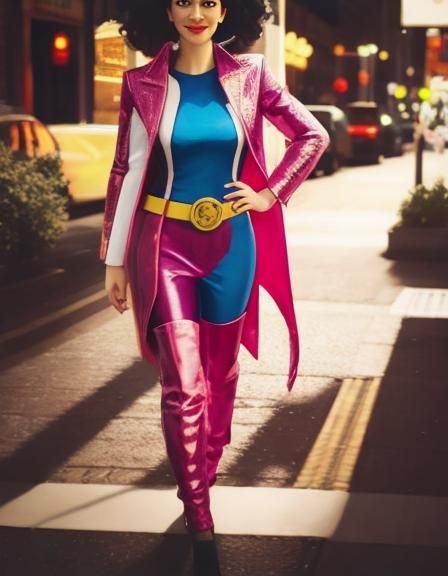 Bubblegum Superhero in Hyperdetailed Digital Art