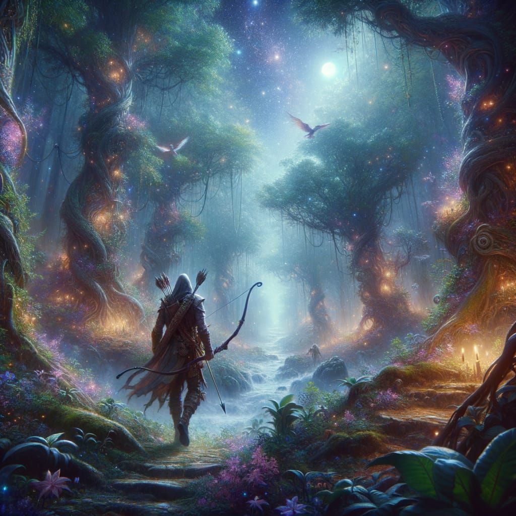 Enchanted Forest: Druid Archer Concept Art
