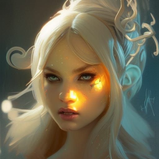 Cracked Doll Elf Portrait in Detailed Lighting