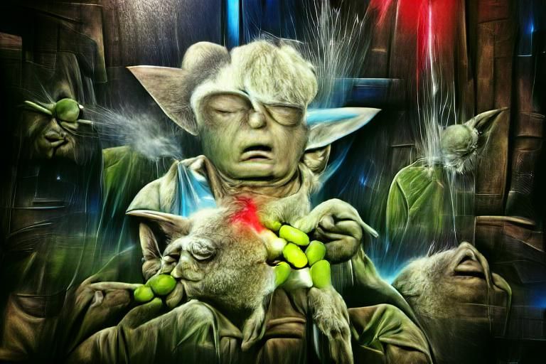 Yoda's Ketamine Addiction: An AI Interpretation