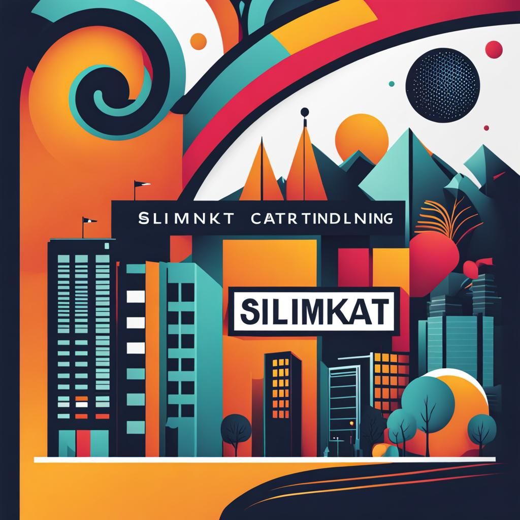 Modern Graphic Designer Logo Featuring SlimKat