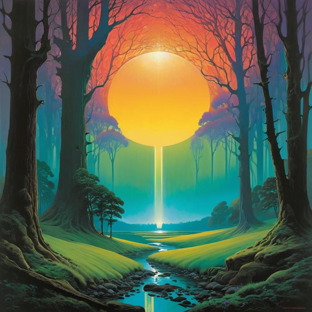 Golden Harmony in a Mystical Realm